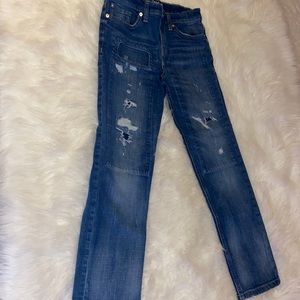 Cat & jack girls distressed pants size 12
